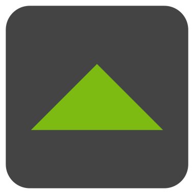 Vektör simge düz yukarı ok ucu kare