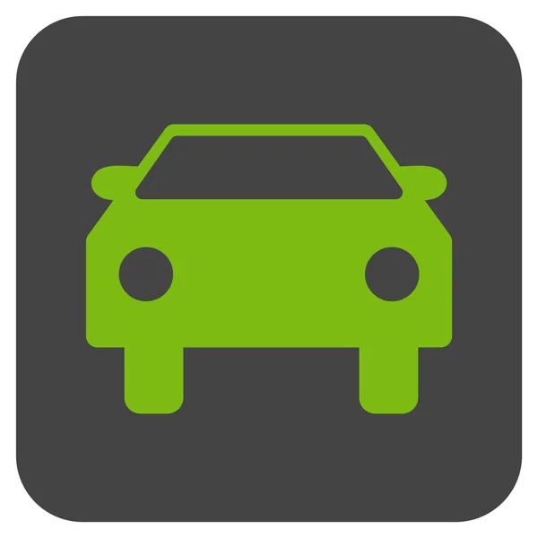 Icono de vector cuadrado plano de coche — Vector de stock