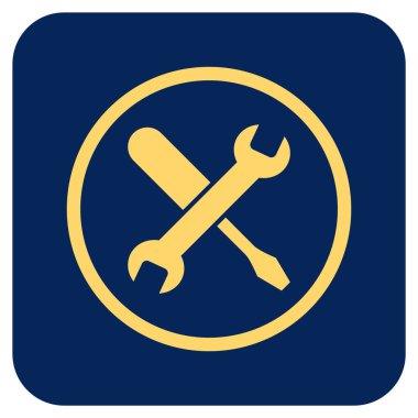 Düz kare vektör simge ayarlama