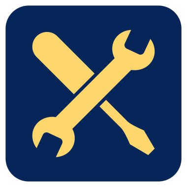 Düz kare vektör simge ayarlama