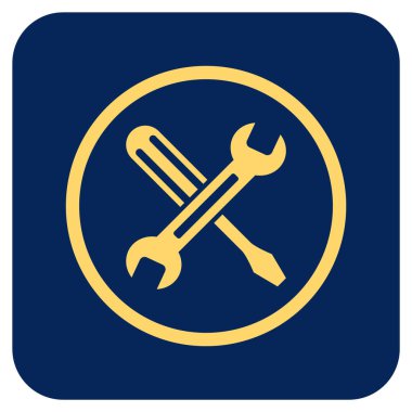 Düz kare vektör simge ayarlama