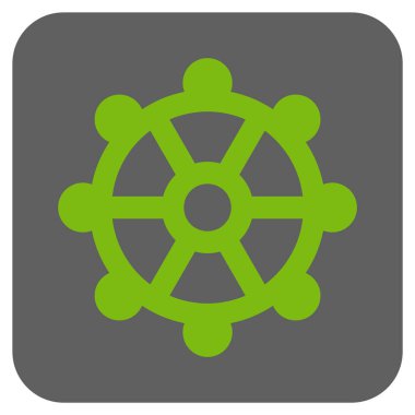 COG yuvarlatılmış kare vektör simgesi