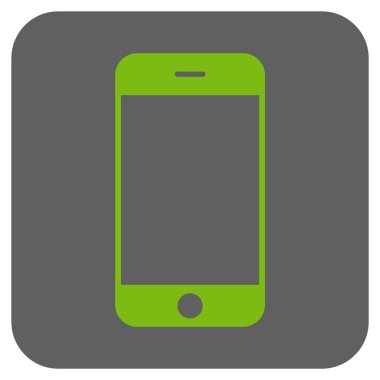 Smartphone yuvarlatılmış kare vektör simgesi