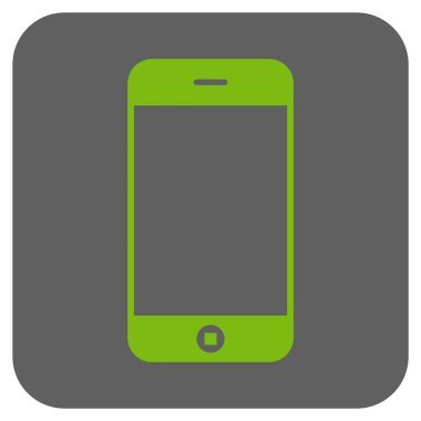 Smartphone yuvarlatılmış kare vektör simgesi
