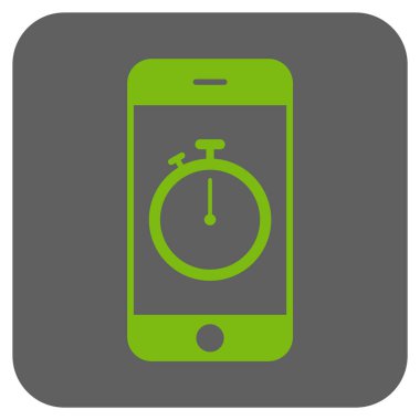 Kronometre Gadget yuvarlak kare vektör simgesi