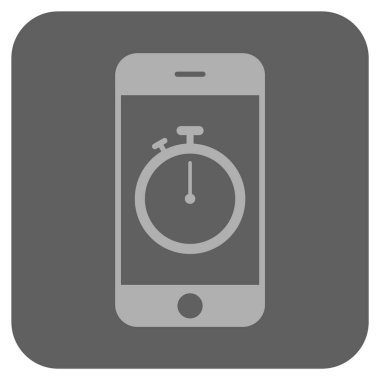 Kronometre Gadget yuvarlak kare vektör simgesi