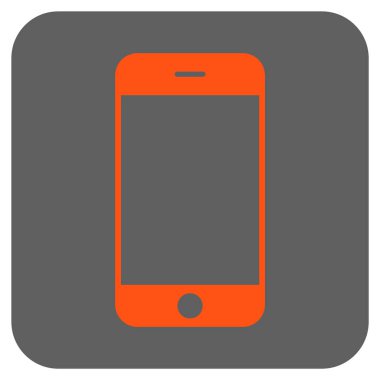 Smartphone yuvarlatılmış kare vektör simgesi