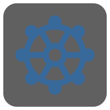 COG yuvarlatılmış kare vektör simgesi