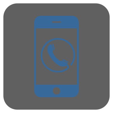 Yuvarlatılmış Kare vektör simge telefon