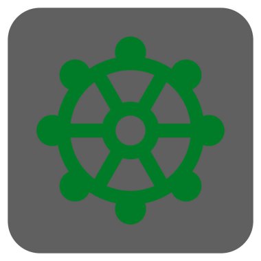 COG yuvarlatılmış kare vektör simgesi