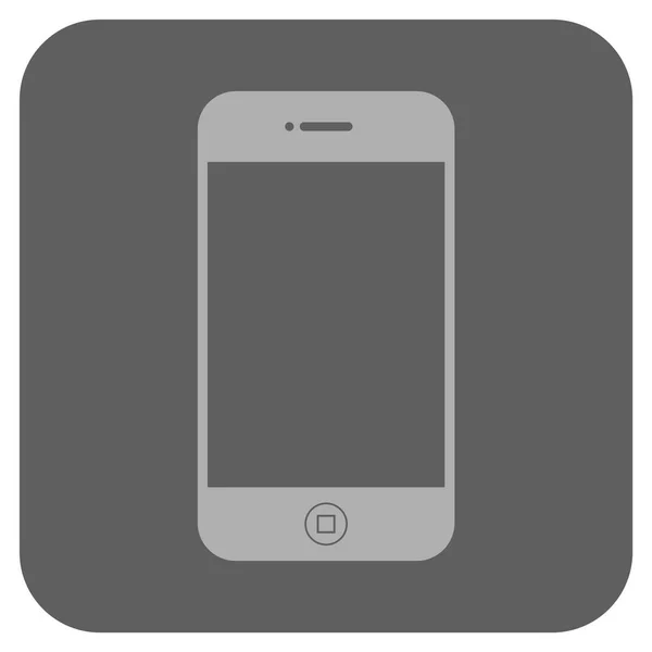 Smartphone redondeado cuadrado Vector icono — Vector de stock