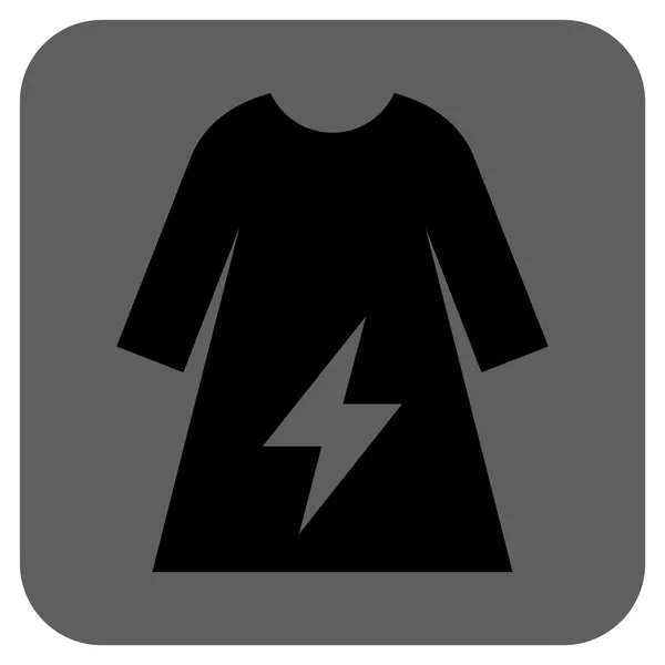 El kvinnliga klänning avrundat fyrkantig vektor symbol — Stock vektor