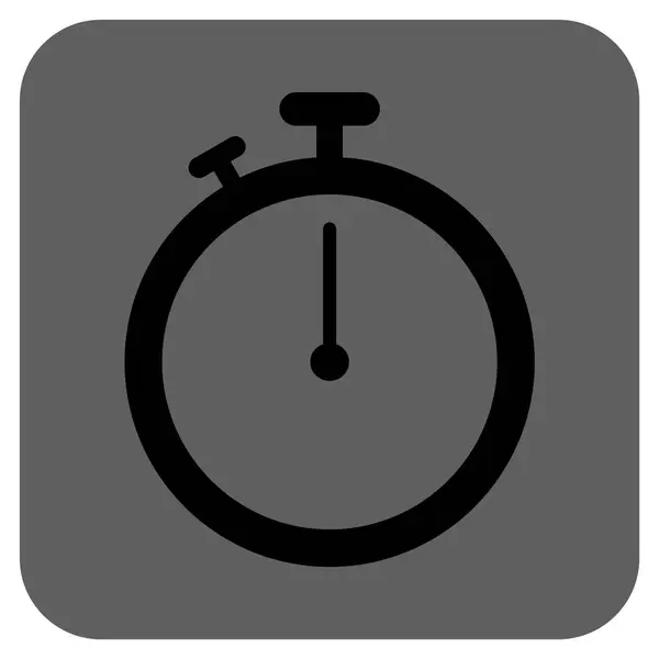 Stopwatch afgeronde vierkante Vector Icon — Stockvector