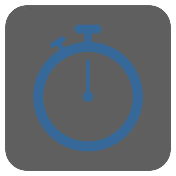 Cronómetro redondeado cuadrado Vector icono — Vector de stock