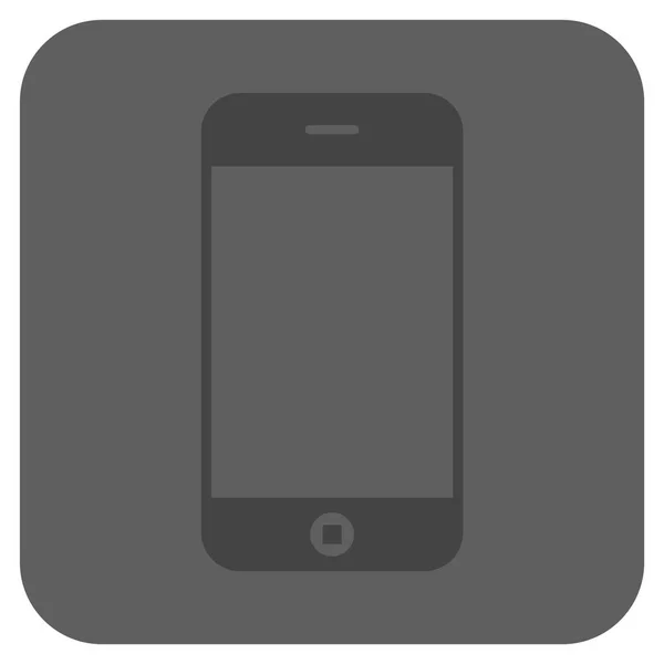 Smartphone rond carré vectoriel icône — Image vectorielle