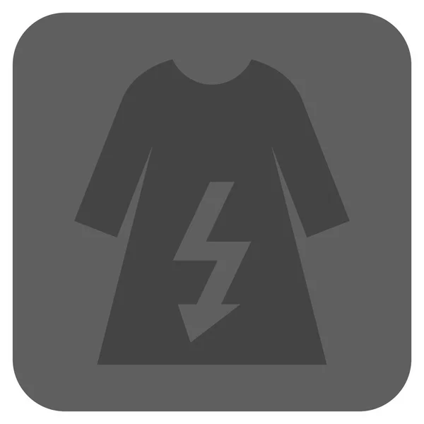 Robe électrique femme ronde carré vectoriel icône — Image vectorielle