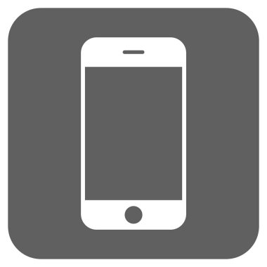 Smartphone yuvarlatılmış kare vektör simgesi