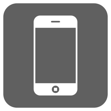 Smartphone yuvarlatılmış kare vektör simgesi