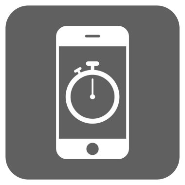 Kronometre Gadget yuvarlak kare vektör simgesi