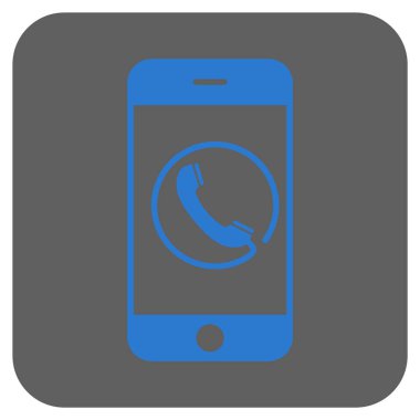 Yuvarlatılmış Kare vektör simge telefon