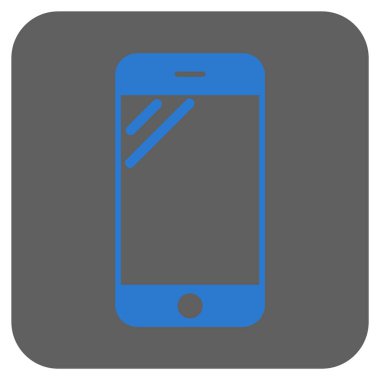 Smartphone Ekran yuvarlak kare vektör simgesi