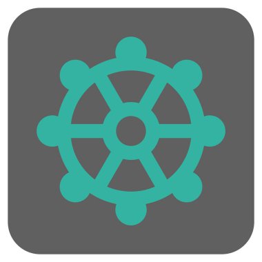 COG yuvarlatılmış kare vektör simgesi