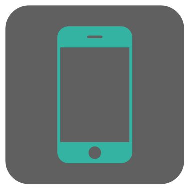 Smartphone yuvarlatılmış kare vektör simgesi