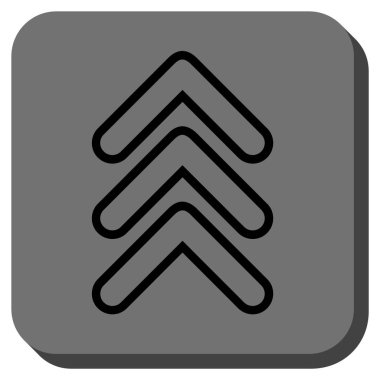 İşaretçiyi yuvarlatılmış kare vektör simge kadar üçlü