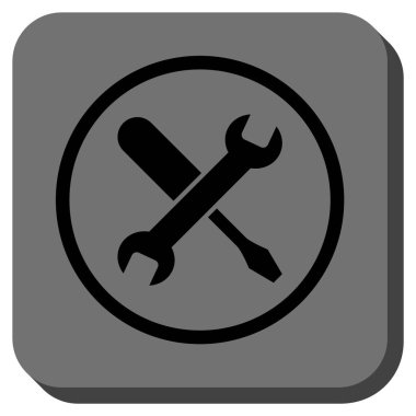 Yuvarlatılmış Kare vektör simge ayarlama