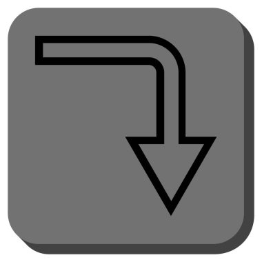 Yuvarlatılmış Kare vektör simge açmak