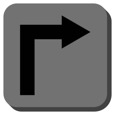 Doğru yuvarlatılmış kare vektör simge açmak