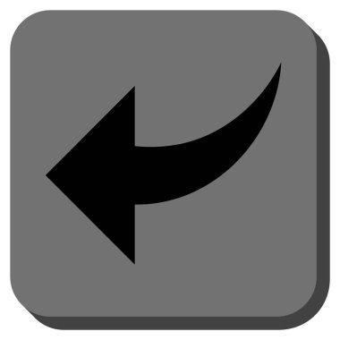 Yuvarlatılmış Kare vektör simgesi geri al