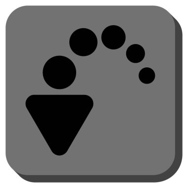 Yuvarlatılmış Kare vektör simgesi geri al