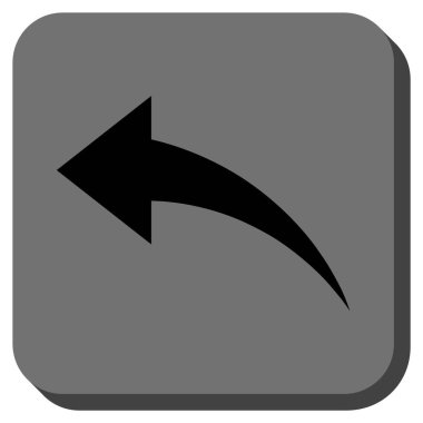 Yuvarlatılmış Kare vektör simgesi geri al