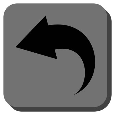 Yuvarlatılmış Kare vektör simgesi geri al