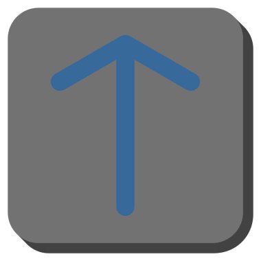 Yuvarlatılmış Kare vektör simge yukarı ok