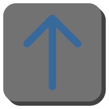 Yuvarlatılmış Kare vektör simge yukarı ok