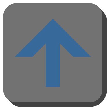 Yuvarlatılmış Kare vektör simge yukarı ok