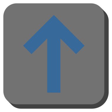 Yuvarlatılmış Kare vektör simge yukarı ok