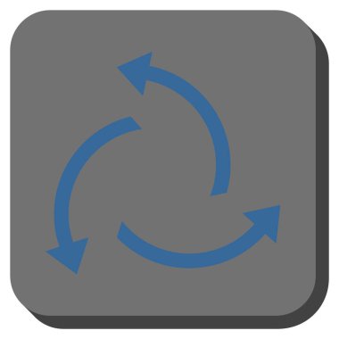 Santrifüj okları yuvarlak kare vektör simgesi