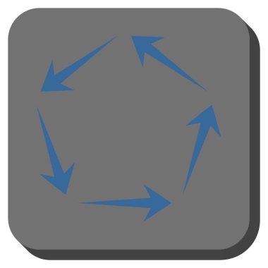 Dolaşım yuvarlatılmış kare vektör simgesi