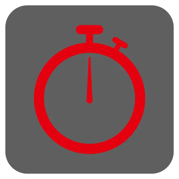 Stopwatch Rounded Square Vector Icon — Stock Vector