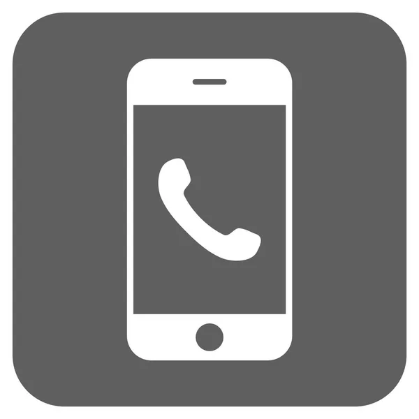Стільниковий телефон округлі квадратних векторної Icon — стоковий вектор
