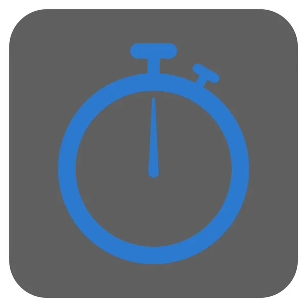 Kronometre yuvarlatılmış kare vektör simgesi — Stok Vektör