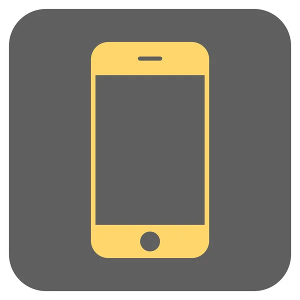 Smartphone redondeado cuadrado Vector icono — Vector de stock