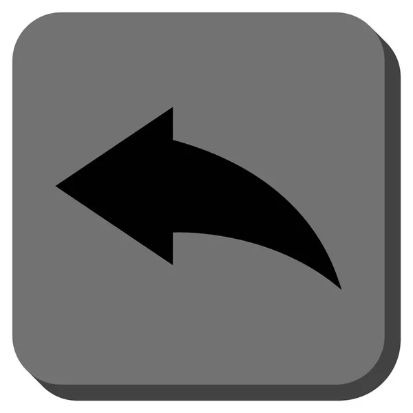 Zpět: zaoblený čtverec vektorové ikony — Stockový vektor