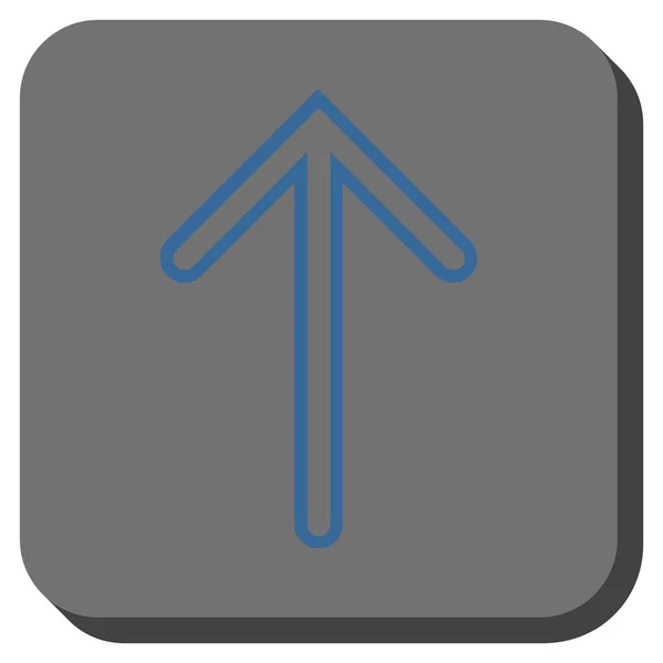 Pijl-omhoog of afgeronde vierkante Vector Icon — Stockvector