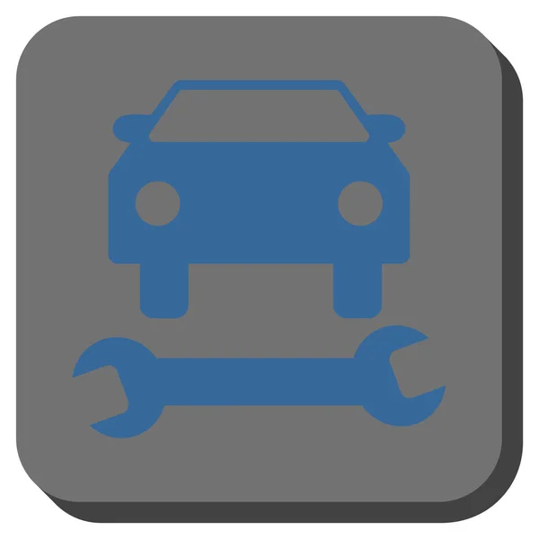 Reparación de coches redondeado cuadrado Vector icono — Vector de stock