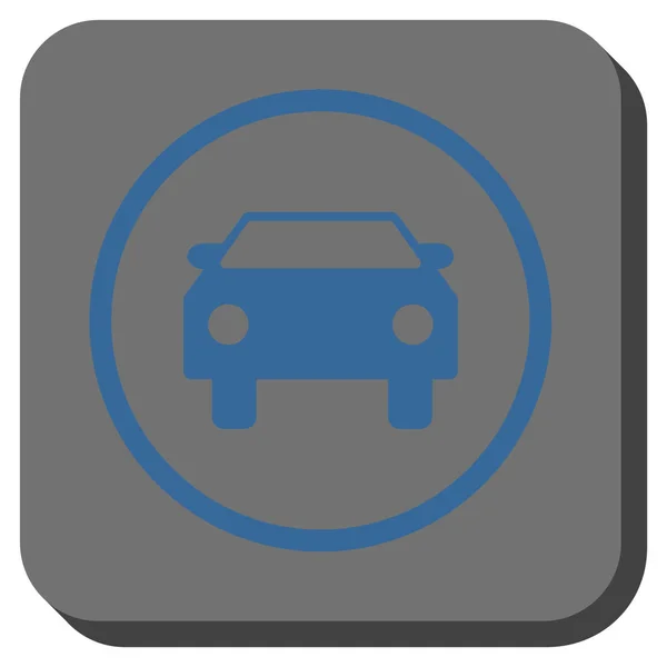 Vector cuadrado redondeado coche icono — Vector de stock
