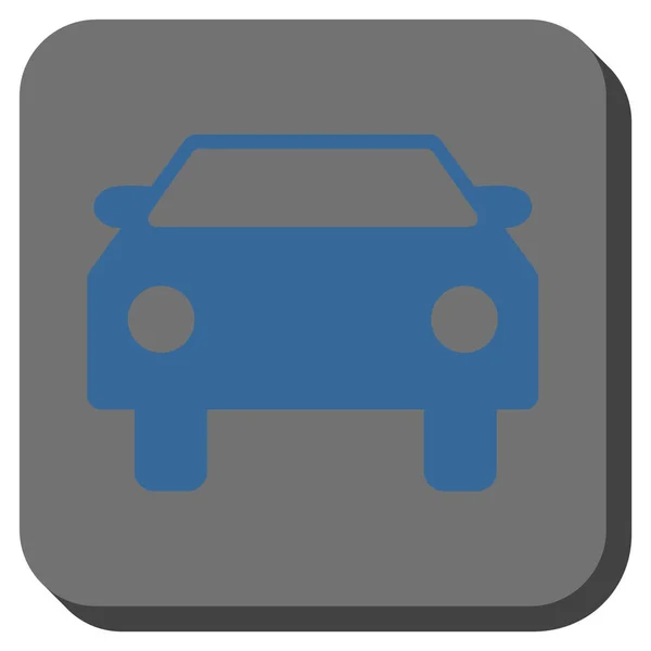 Vector cuadrado redondeado coche icono — Vector de stock